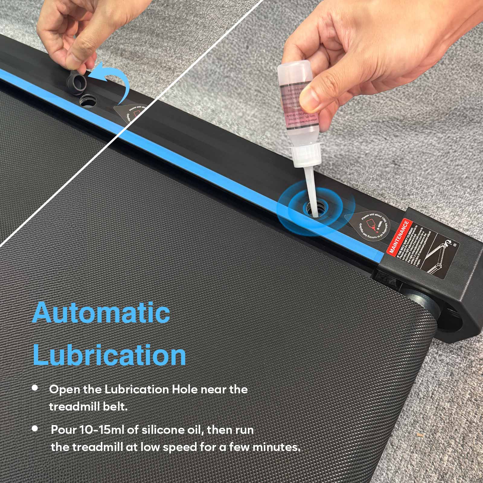 TM032 Height-Adjustable Treadmill with 10% Auto Incline