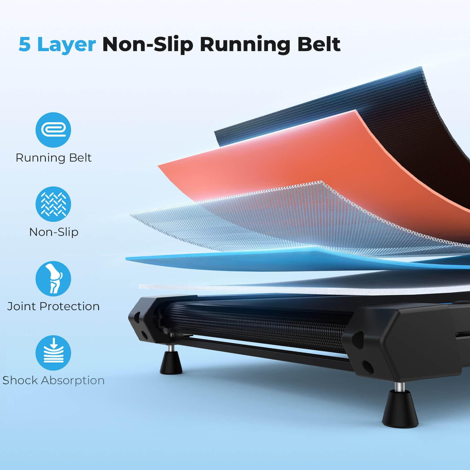 TM032 Height-Adjustable Treadmill with 10% Auto Incline