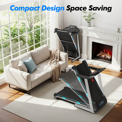 TM007 Foldable Auto 15% Incline Treadmill 200KG Capacity