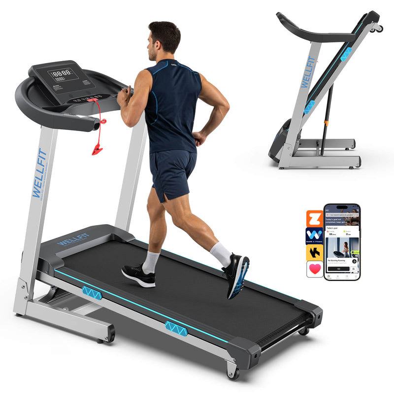 TM007 Klappbares Laufband mit 15 % Steigung, 200 kg Tragkraft