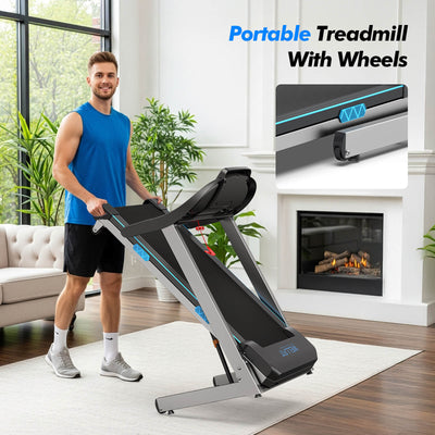 TM007 Foldable Auto 15% Incline Treadmill 200KG Capacity