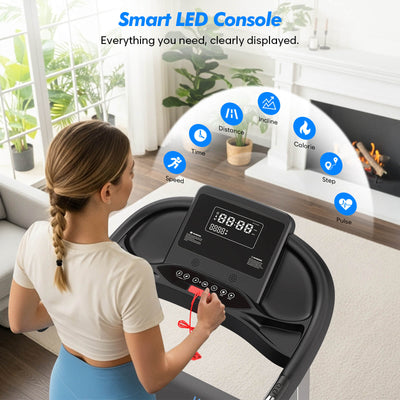 TM007 Foldable Auto 15% Incline Treadmill 200KG Capacity