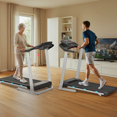 TM015 Klapp-Laufband mit Steigung und Haltegriffen – bis 160 kg belastbar
