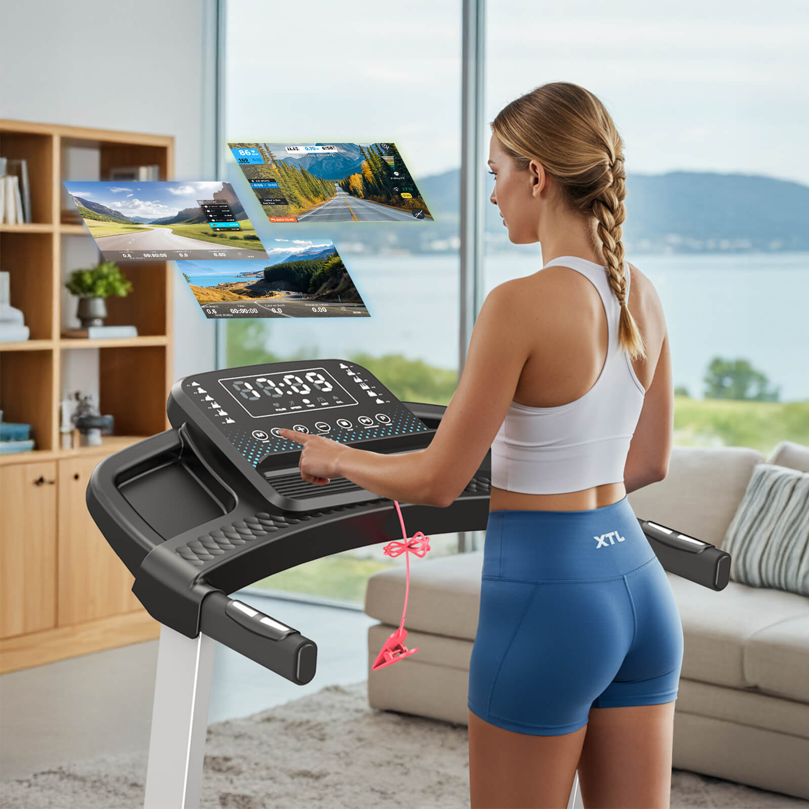 TM015 Klapp-Laufband mit Steigung und Haltegriffen – bis 160 kg belastbar