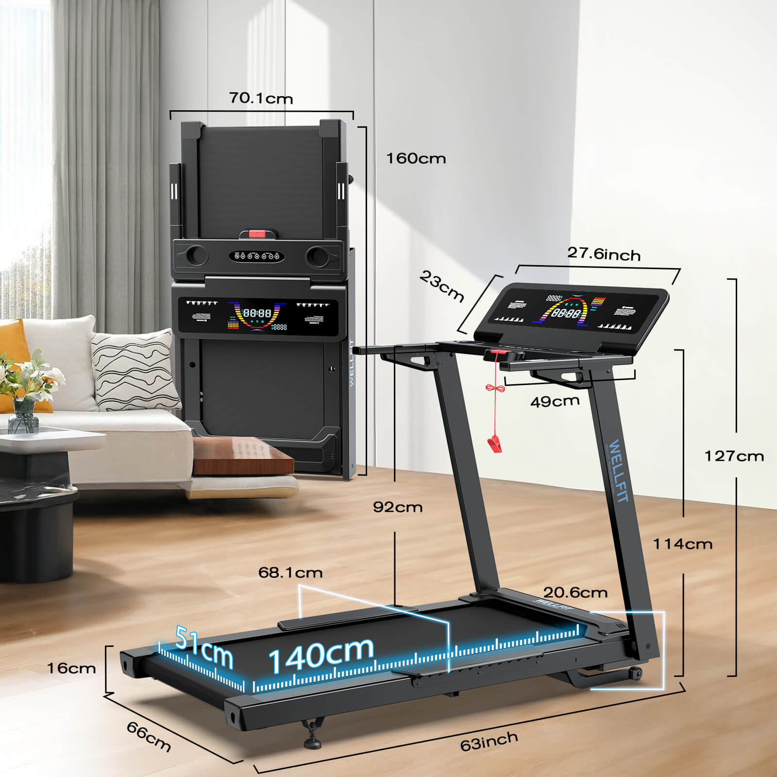 TM029 Heavy Duty Treadmill With 15% Auto Incline