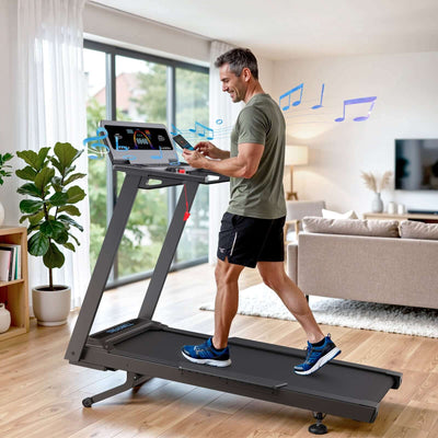 TM029 Heavy Duty Treadmill With 15% Auto Incline, 140×51cm Running Deck, 227kg Capacity