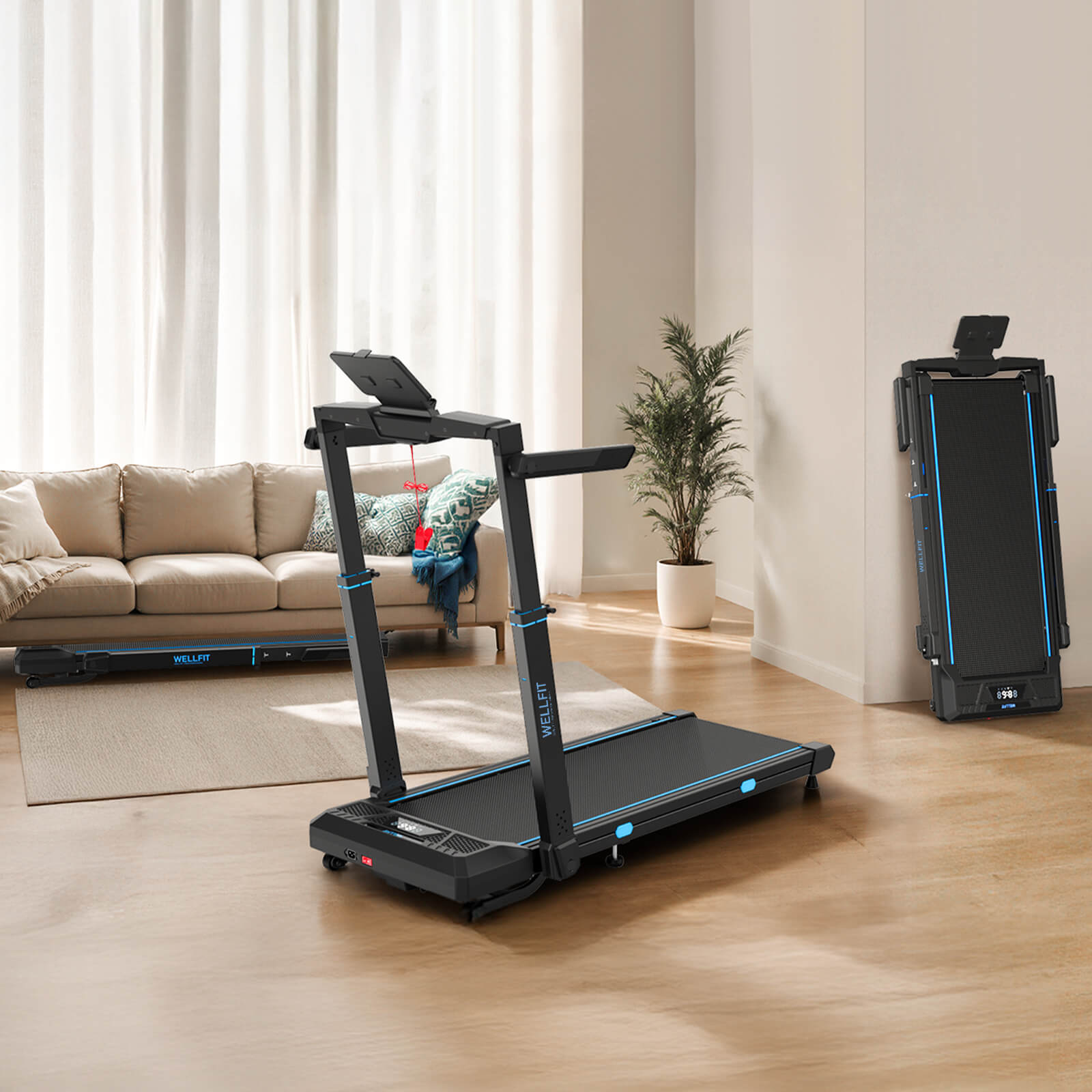 TM032 Height-Adjustable Treadmill with 10% Auto Incline