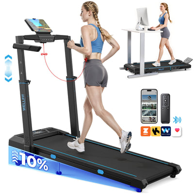 TM032 Height-Adjustable Treadmill with 10% Auto Incline