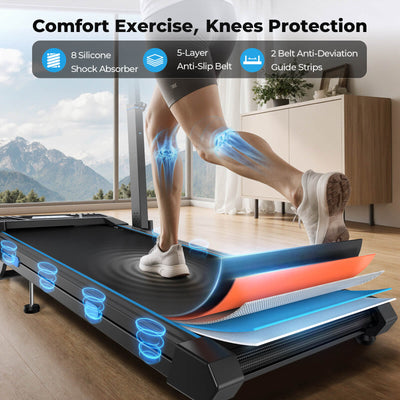 TM032 Height-Adjustable Treadmill with 10% Auto Incline