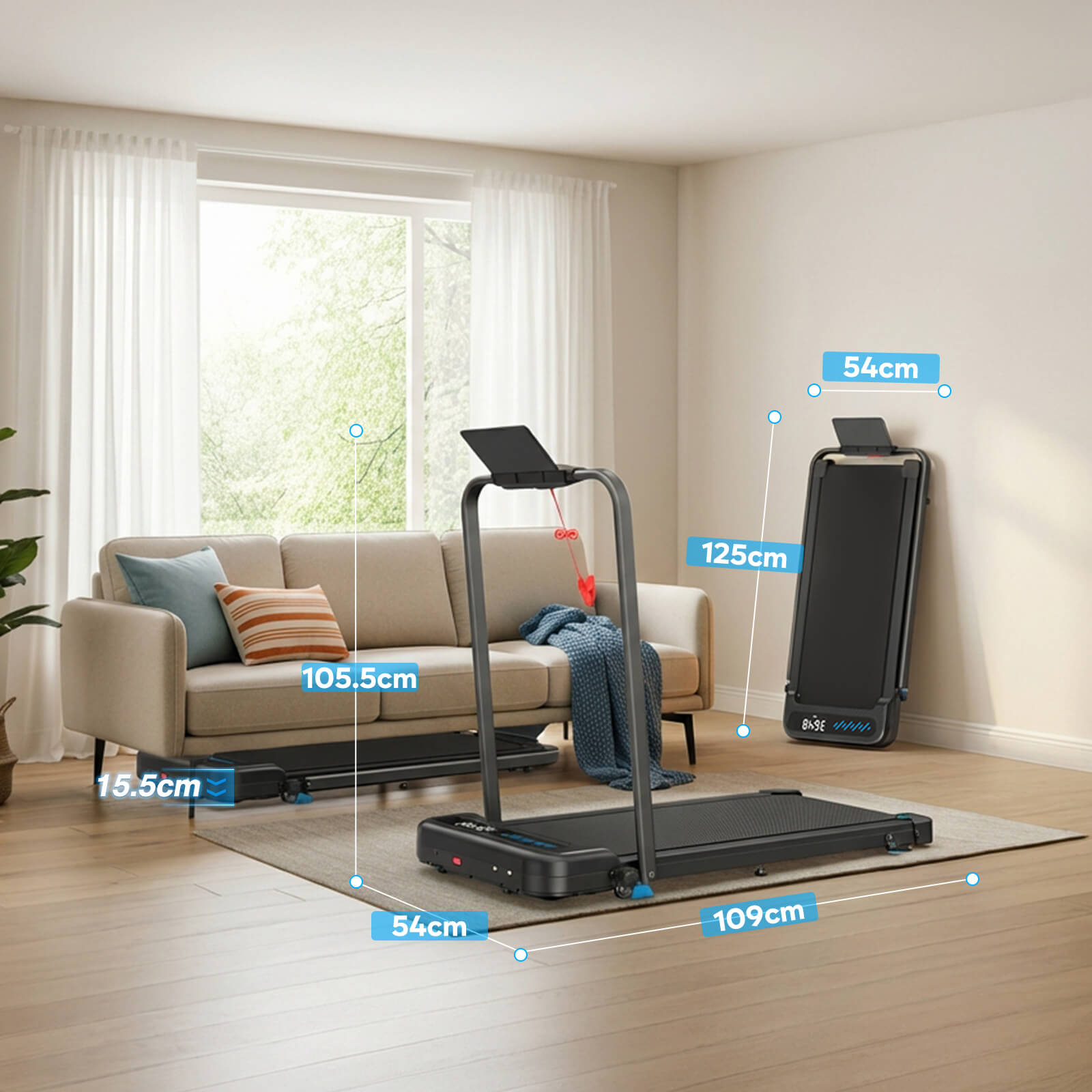 TM037  Folding Treadmill With Incline For Home