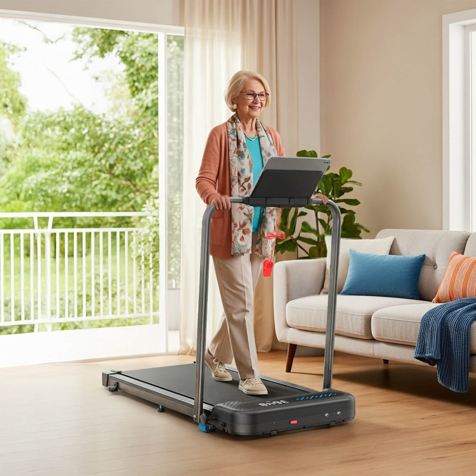 TM037 Folding Treadmill With Incline For Home – WELLFIT Treadmill EU