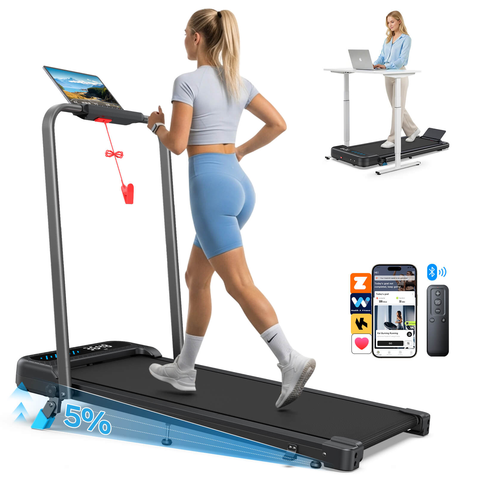 TM037  Folding Treadmill With Incline For Home