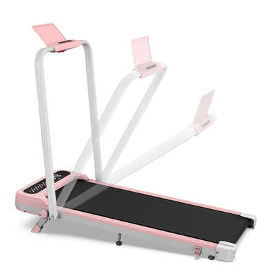 TM037 Pink Walking Pad Folding Treadmill With Incline