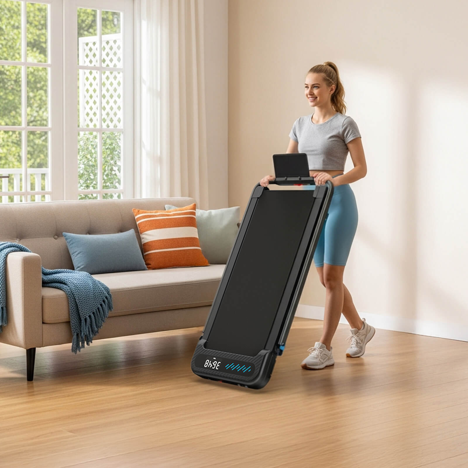 TM037  Folding Treadmill With Incline For Home